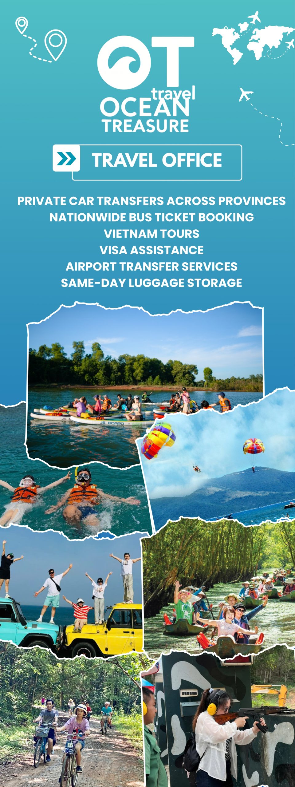 Dịch vụ tại Ocean Treasure Travel - OT travel