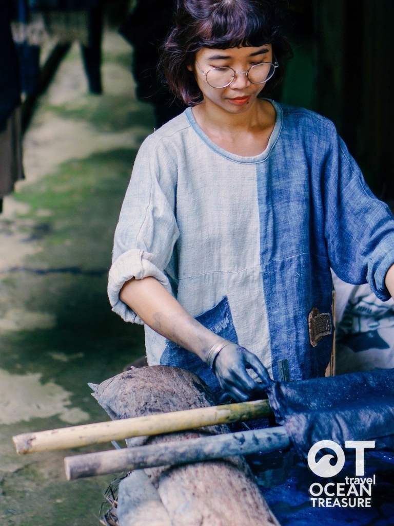 เวิร์กช็อปย้อมครามต่าวานกับช่างฝีมือท้องถิ่น