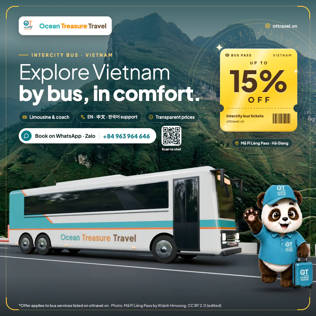 Explore Vietnam by bus, in comfort — up to 15% off intercity bus tickets | OT Travel