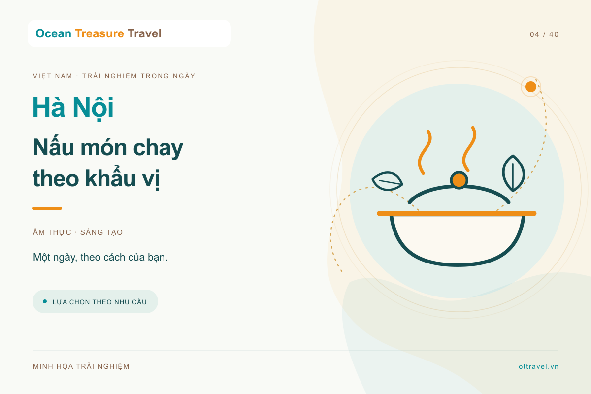 ฮานอย: คลาสอาหารมังสวิรัติเวียดนามตามความชอบ