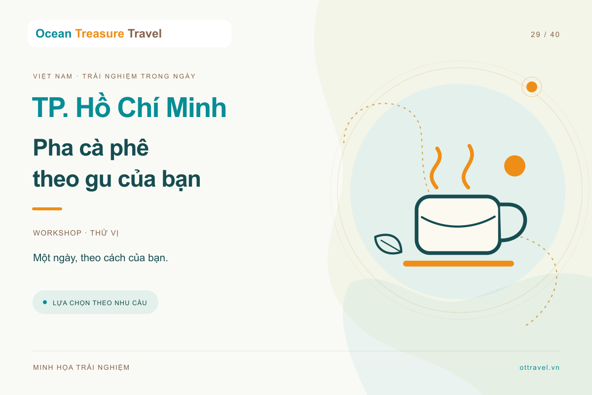 胡志明市越南咖啡沖調工作坊