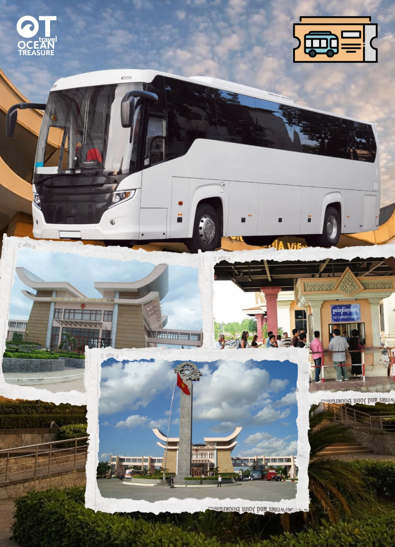 Vé xe 2 chiều Cửa khẩu Mộc Bài ↔ TP. Hồ Chí Minh