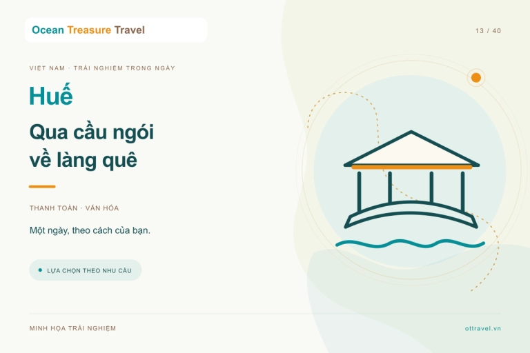 Huế: cầu ngói Thanh Toàn và làng quê nửa ngày
