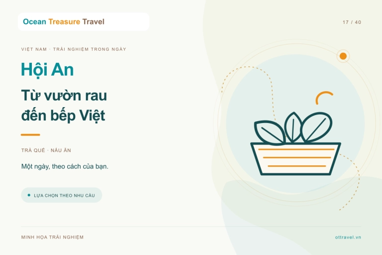 Hội An: vườn rau Trà Quế và lớp nấu món địa phương