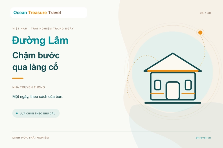 Hình minh họa trải nghiệm: Làng cổ Đường Lâm: đi bộ và tìm hiểu nhà truyền thống