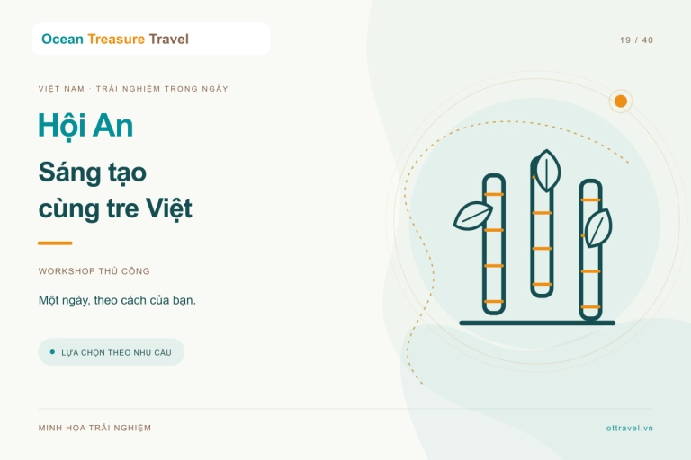 Hình minh họa trải nghiệm: Hội An: workshop tre cho người mới tại xưởng thủ công