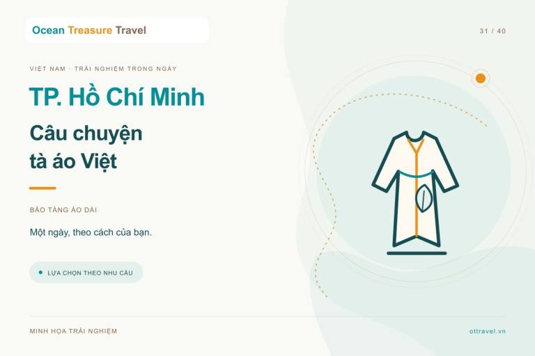Hình minh họa trải nghiệm: TP. Hồ Chí Minh: Bảo tàng Áo dài và câu chuyện trang phục Việt